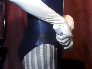 Vibrator 16 Tour Atop Zentai With The Addition Of Pvc Swimsuit.